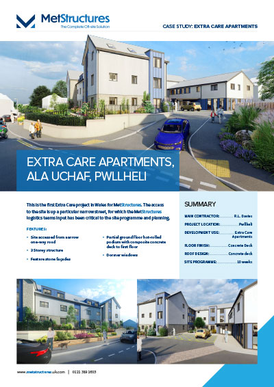 Extra care apartments, Ala Unhaf, Pwllheli